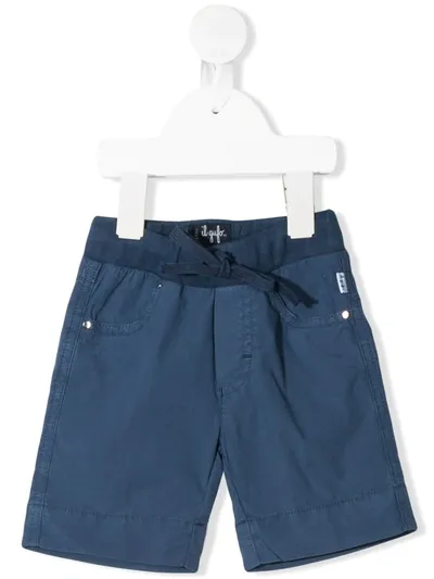 Il Gufo Babies' Drawstring Waist Shorts In Blue