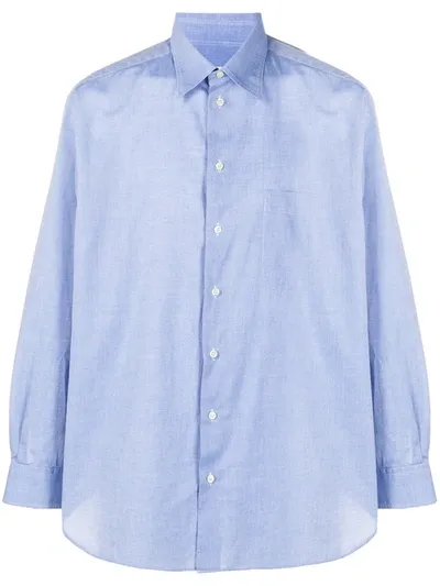 Pre-owned Giorgio Armani 1990s Button-up Shirt In Blue