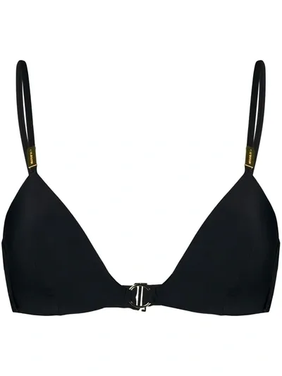 Calvin Klein Triangle Bikini Top In Black