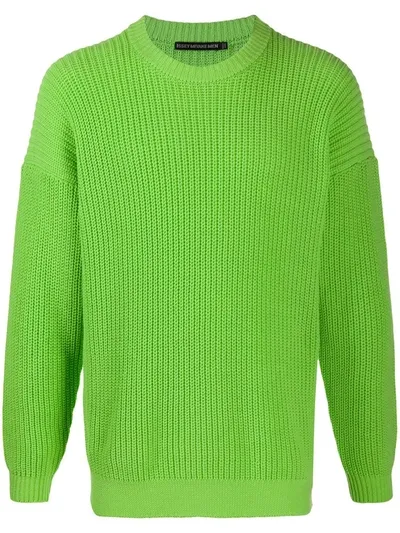 Issey Miyake Ribbed Jumper In Green