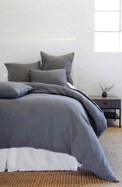 Pom Pom At Home 'blair' Linen Duvet Cover In Midnight