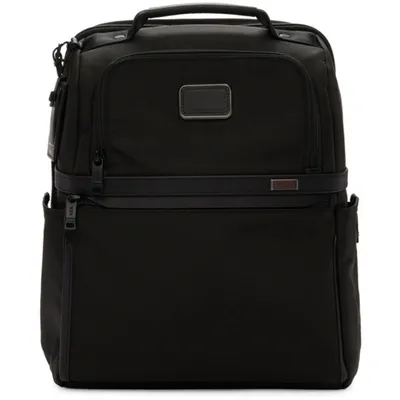 Tumi Black Alpha 3 Slim Solutions Brief Backpack In Dark Gray