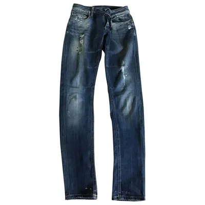 Pre-owned Dondup Slim Jeans In Blue