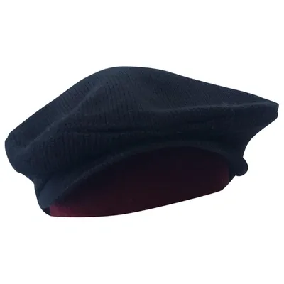 Pre-owned Hugo Boss Wool Hat In Black