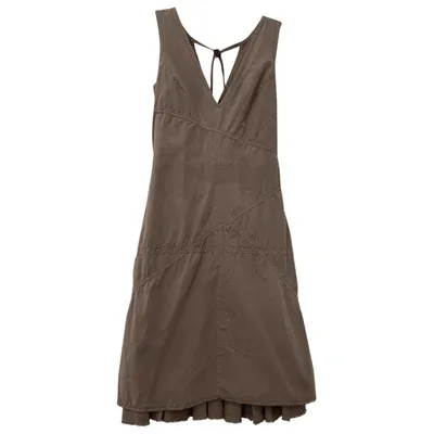 Pre-owned Hugo Boss Mini Dress In Brown