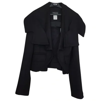 Pre-owned Patrizia Pepe Wool Blazer In Black