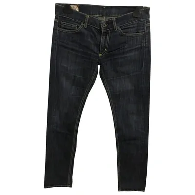 Pre-owned Dondup Straight Jeans In Blue