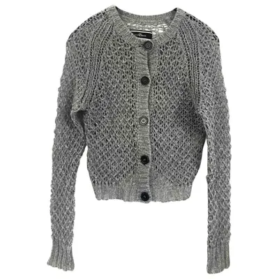 Pre-owned By Malene Birger Wool Cardigan In Grey