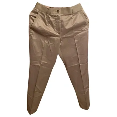 Pre-owned Dolce & Gabbana Trousers In Beige