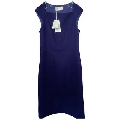 Pre-owned Hugo Boss Mid-length Dress In Purple