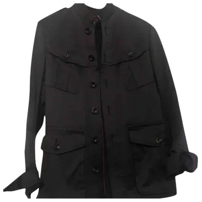 Pre-owned Gucci Coat In Black