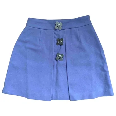 Pre-owned Tara Jarmon Wool Mini Skirt In Other