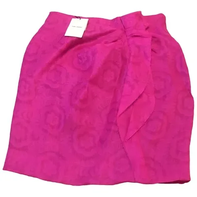 Pre-owned Isabel Marant Silk Mini Skirt In Pink