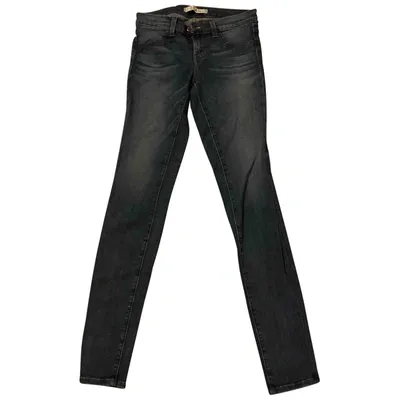 Pre-owned J Brand Slim Jeans In Blue