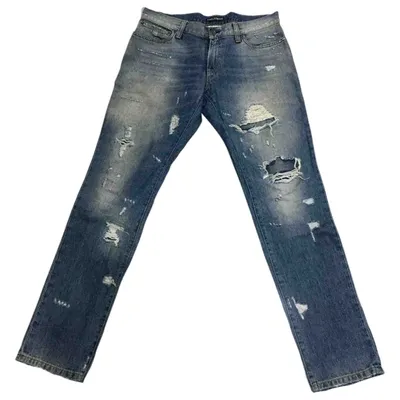 Pre-owned Dolce & Gabbana Slim Jean In Blue