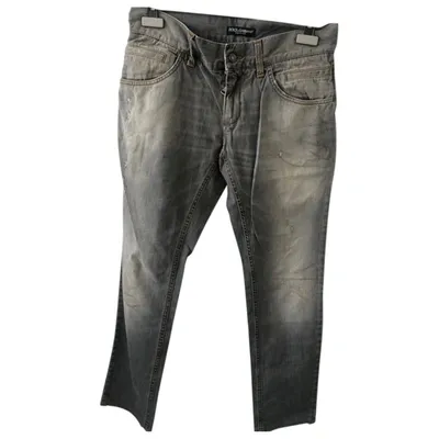 Pre-owned Dolce & Gabbana Slim Jean In Grey