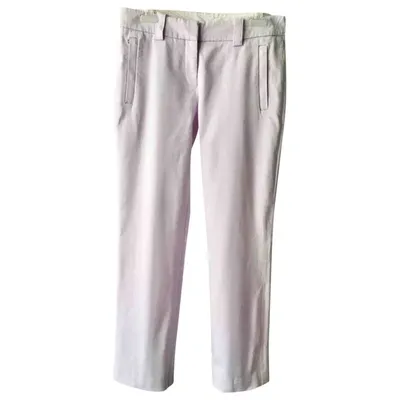 Pre-owned Hugo Boss Straight Pants In Purple