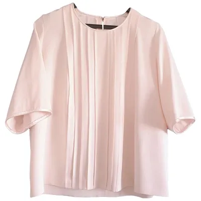 Pre-owned Courrèges Silk Blouse In Pink