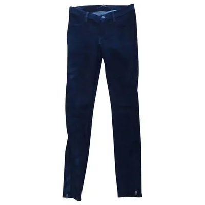 Pre-owned J Brand Slim Pants In Navy