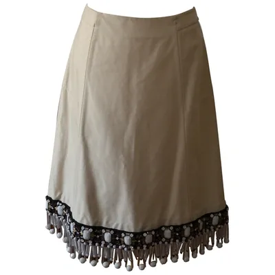 Pre-owned Marni Mid-length Skirt In Beige