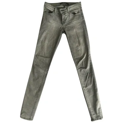 Pre-owned J Brand Slim Jeans In Grey