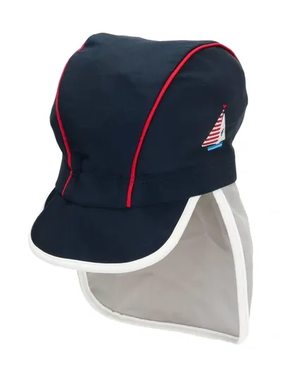 Familiar Kids' Nautical Cap In Blue