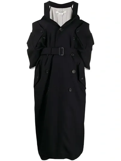 Junya Watanabe Trench Midi Dress In Blue