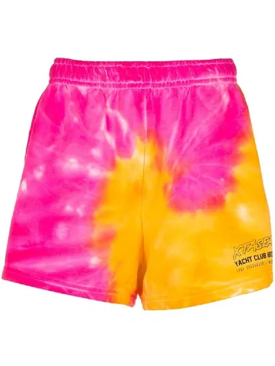 Misbhv Xtasea Spiral Tie-dye Shorts In Pink