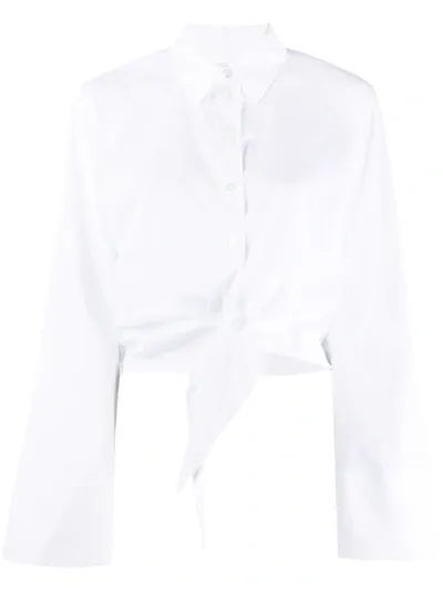 Racil Knot-detail Shirt In White