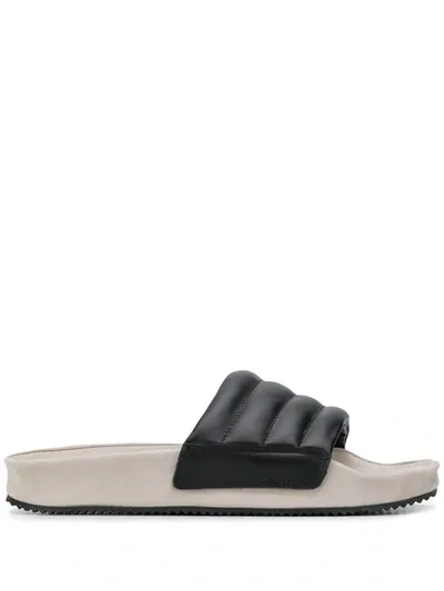 Spalwart Puff Strap Sandals In Black