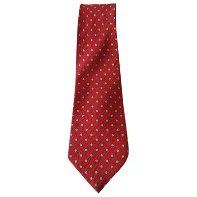 Pre-owned Ermenegildo Zegna Silk Tie In Red