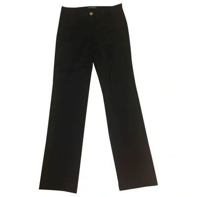 Pre-owned Dolce & Gabbana Straight Pants In Black