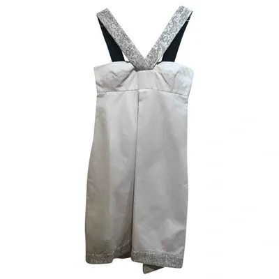 Pre-owned Max Mara Mid-length Dress In White