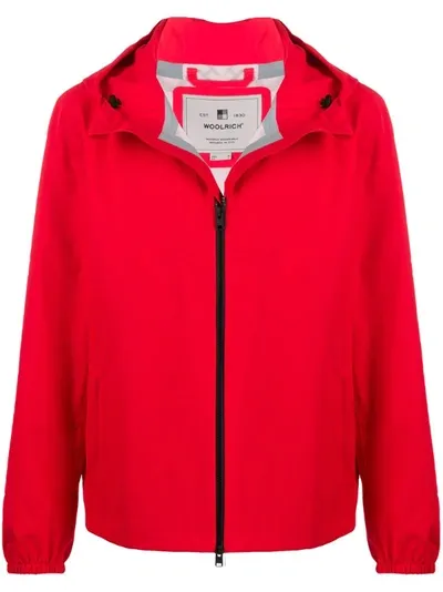 Woolrich Jacket Cfwoou0365mrut2540 5405 Marine Scarlet In Red