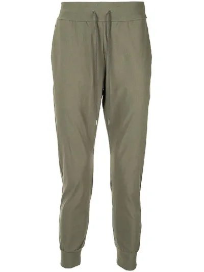 Attachment Stretch Jogging Pants In Green