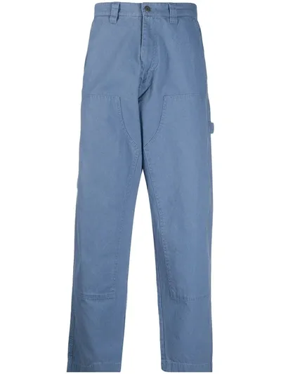 Stussy Chore Work Trousers In Blue