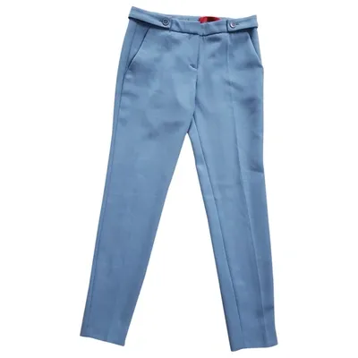 Pre-owned Hugo Boss Slim Pants In Blue