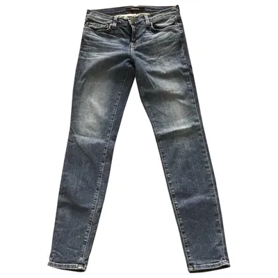 Pre-owned J Brand Slim Jeans In Blue