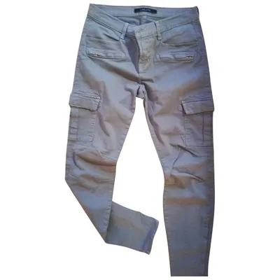 Pre-owned J Brand Trousers In Khaki