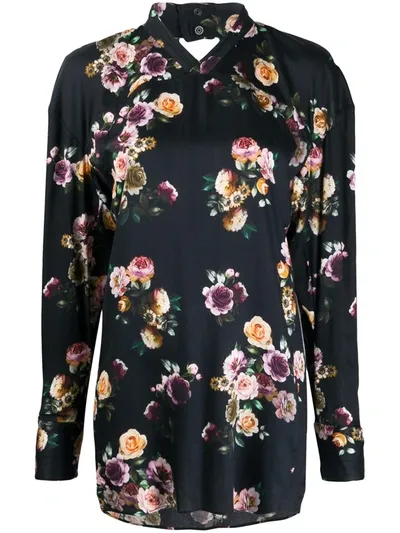 Vivienne Westwood Cocco Floral-print Blouse In Black