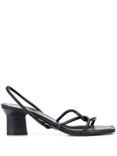 Rosetta Getty Strappy Slingback Sandals In Black