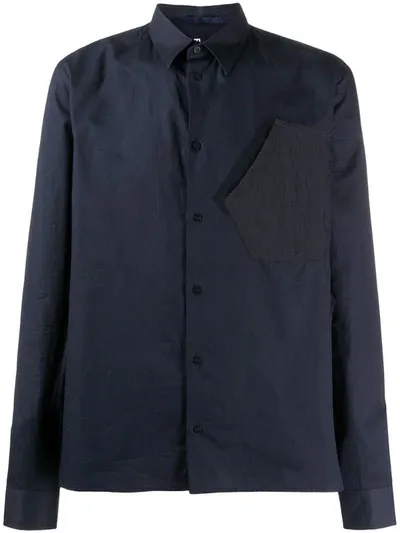 Raeburn Parachute Pocket Shirt In Blue