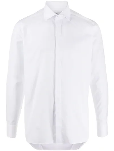 Tagliatore Slim-fit Shirt In White