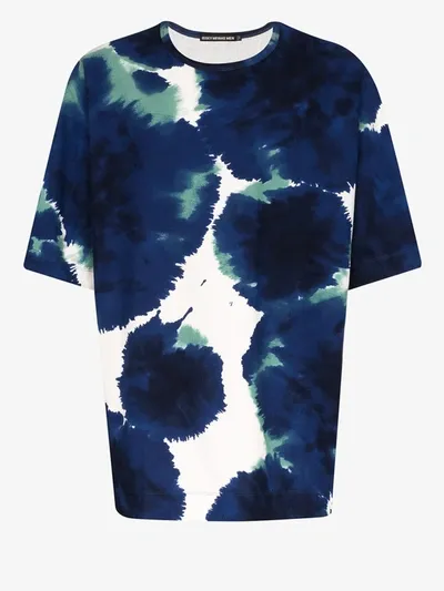 Issey Miyake Biotope Graphic Cotton Tee In Blue