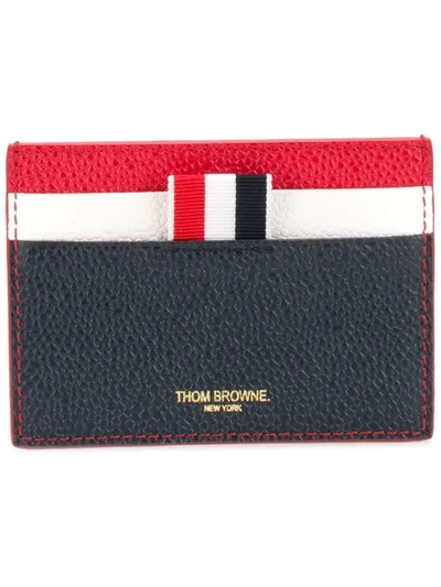 Thom Browne Card Holder With Logo In Multi