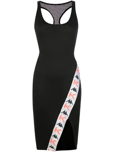 Koral Vera Valo Logo Brand Dress In Black