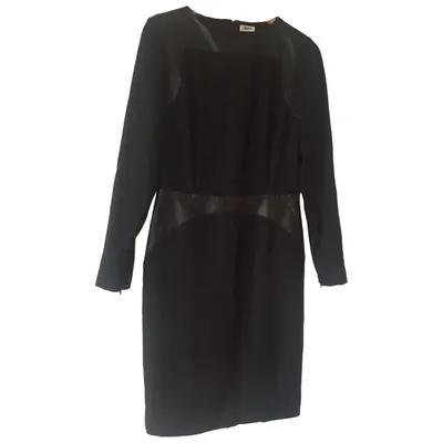 Pre-owned L Agence Mid-length Dress In Black