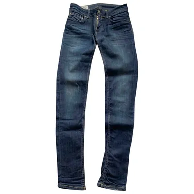 Pre-owned Dondup Slim Jeans In Blue