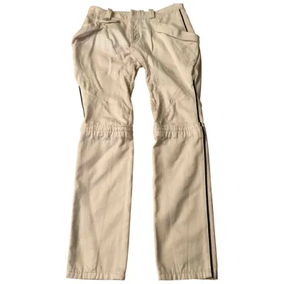 Pre-owned Balenciaga Straight Pants In White