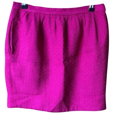 Pre-owned Sandro Mini Skirt In Pink